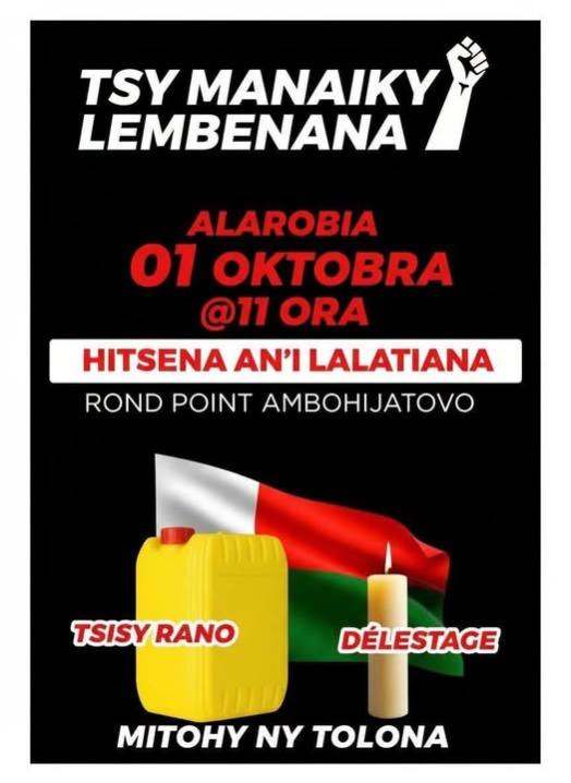 Unnachgiebig: Eine Ankündigung für weitere Demonstrationen am 1. Oktober (c) FB free