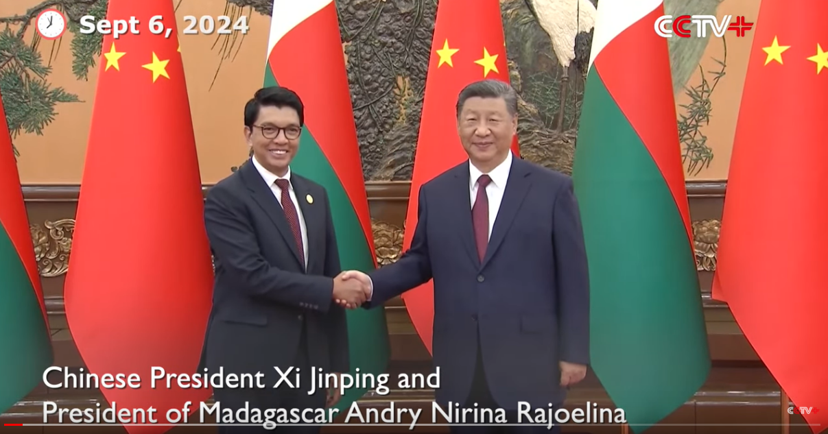 2024: Treffen der Präsideten Xi Jinping und Rajolina (c) KAB