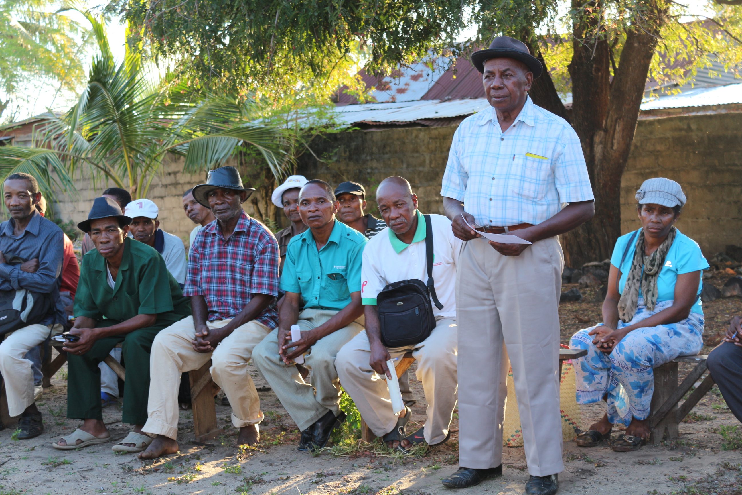 Ein Treffen mit in Iray Aina organisierte Vanillebauern