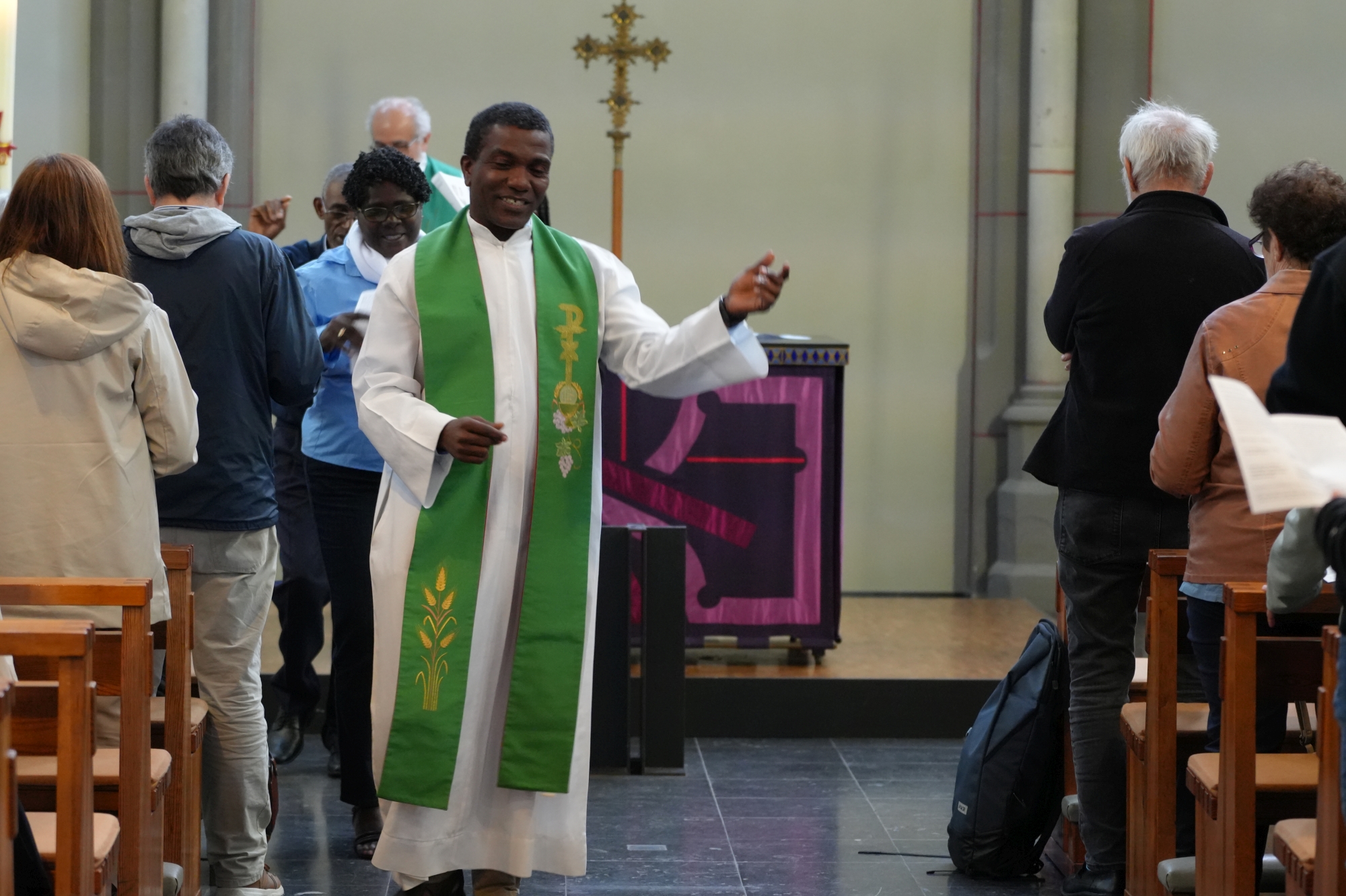 Delegation beim Gottesdienst in St. Josef Aachen (5. Okt. 2025) (c) Thomas Hohenschue