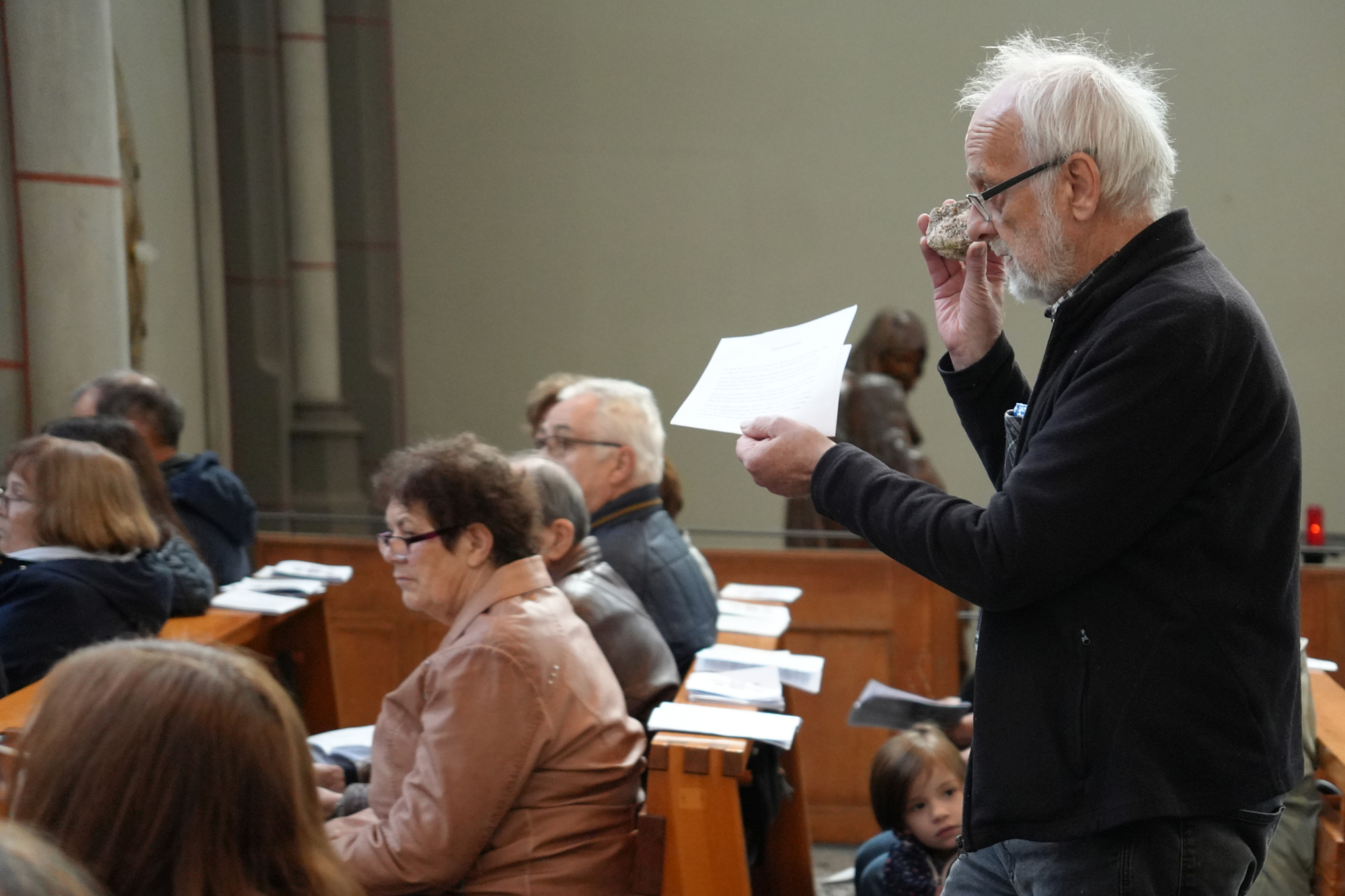 Delegation beim Gottesdienst in St. Josef Aachen (5. Okt. 2025) (c) Thomas Hohenschue