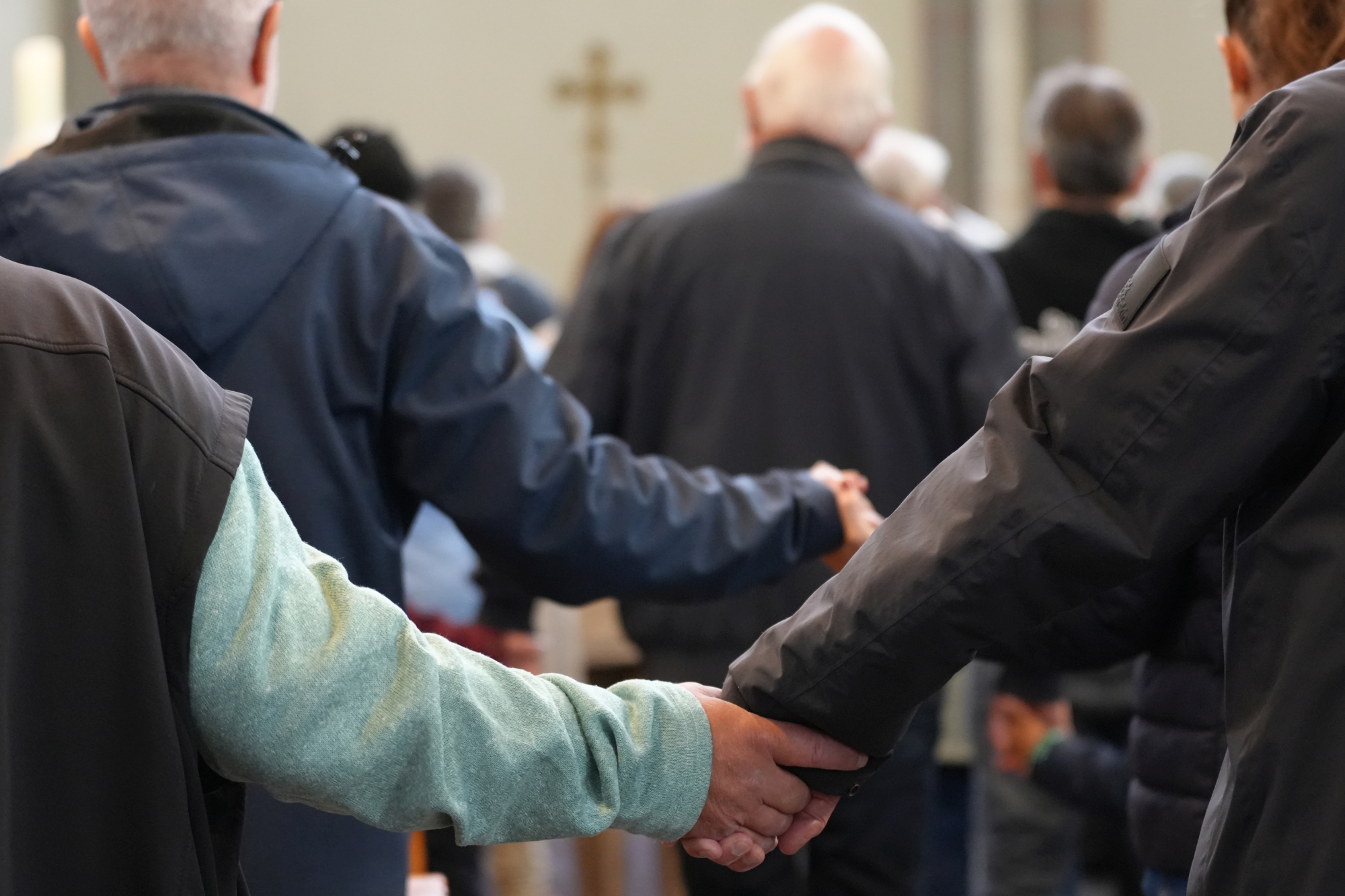 Delegation beim Gottesdienst in St. Josef Aachen (5. Okt. 2025) (c) Thomas Hohenschue