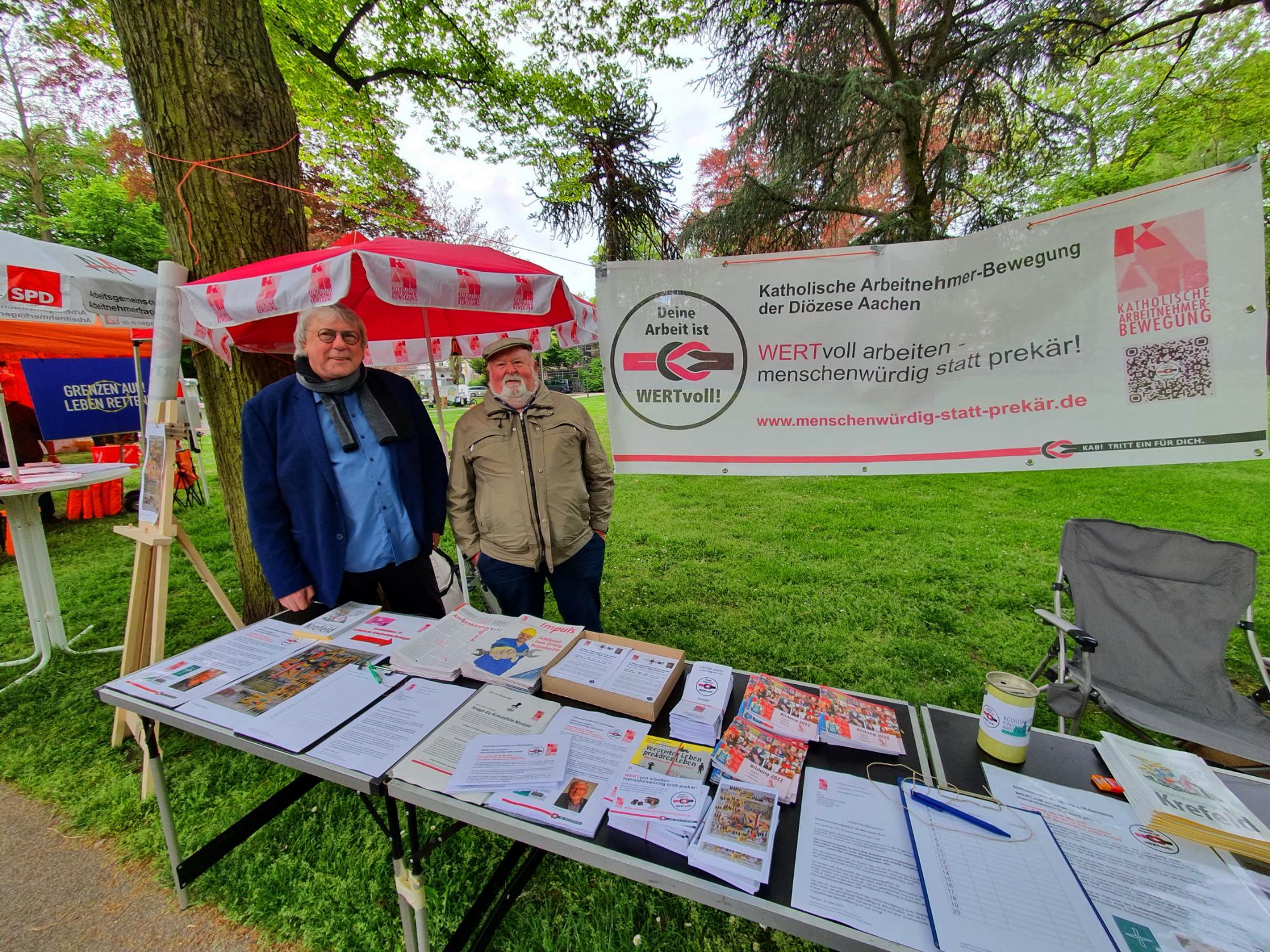 1. Mai Veranstaltung im Krefelder Stadtgarten