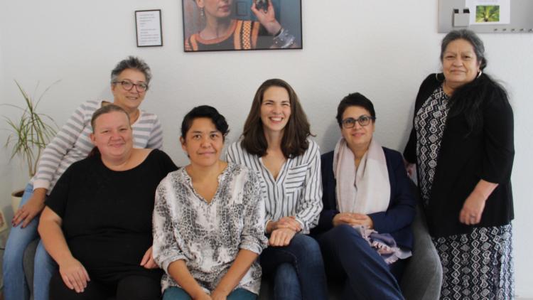 Starkes Team: Projektleiterin Melanie Kohnen (3. von rechts) mit einigen ihrer Frauen