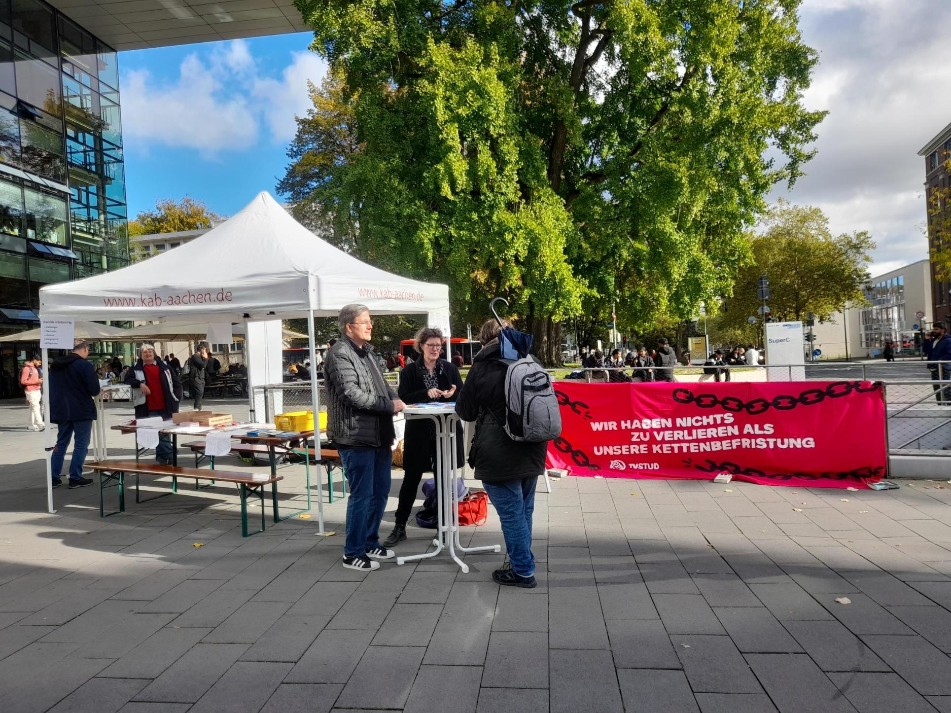 Infostand (c) Pro Arbeit Aachen