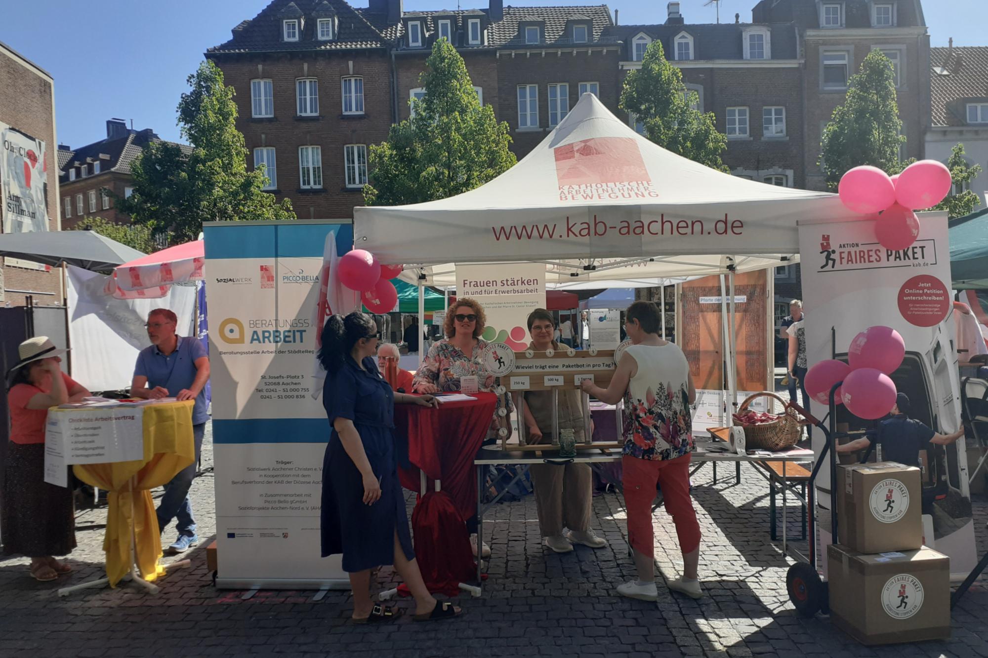 1. Mai 2025: Infostand Katschhof Aachen