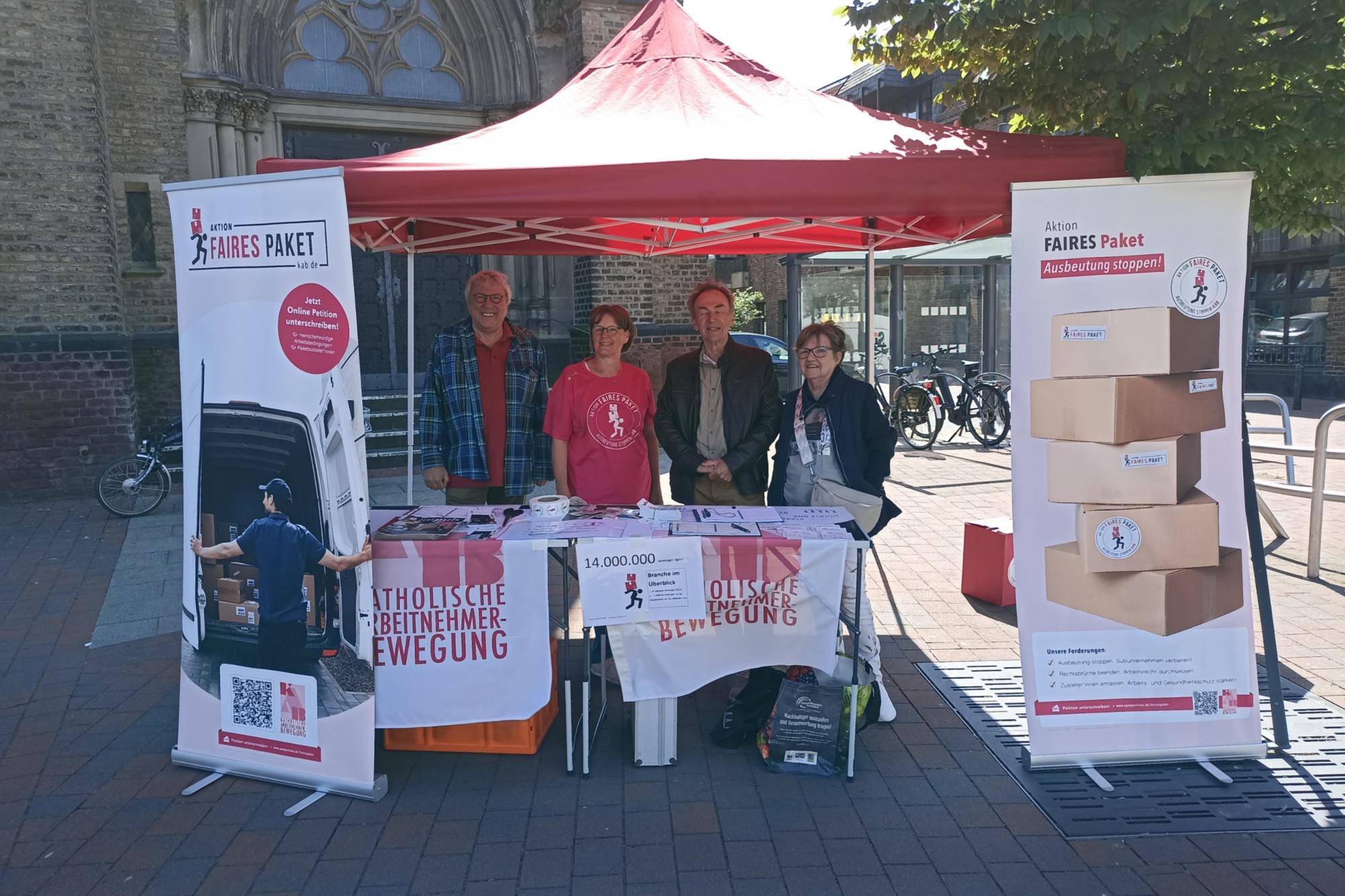 15. Mai 2025: Aktion „Faires Paket“ in Anrath