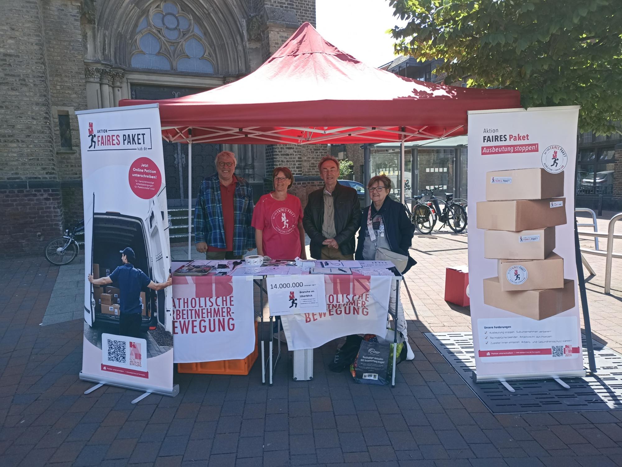 15. Mai 2025: Aktion „Faires Paket“ in Anrath