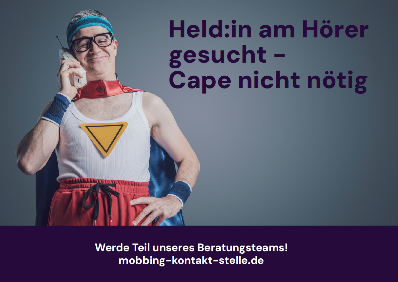 Held:in am Hörer gesucht (c) Mobbing Kontakt Stelle