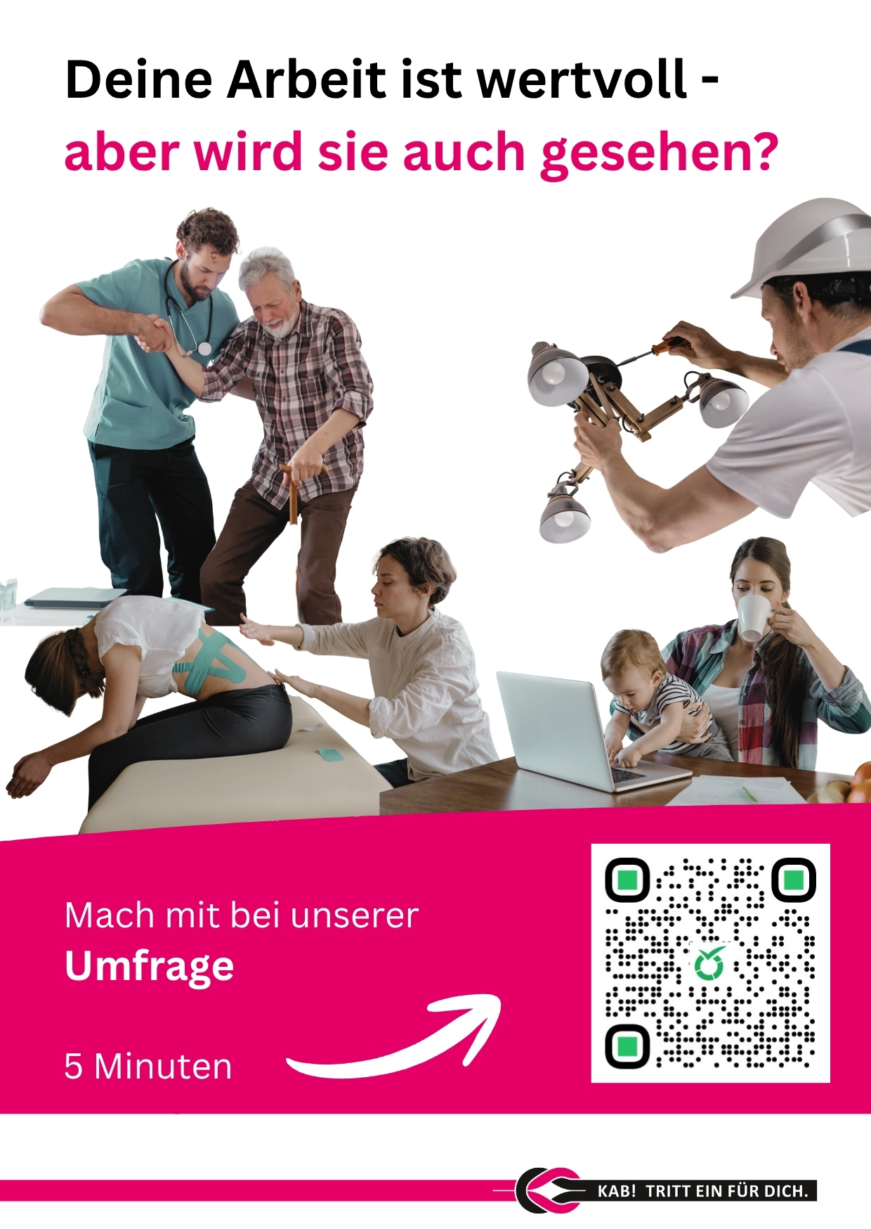 Deine Arbeit ist wertvoll - aber wird sie auch gesehen? (c) KAB